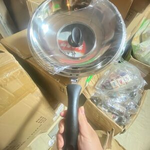 Stainless Steel Frying Pan with Lid